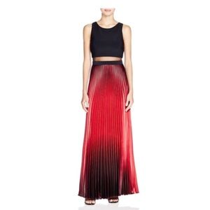 Evening pleated dress
